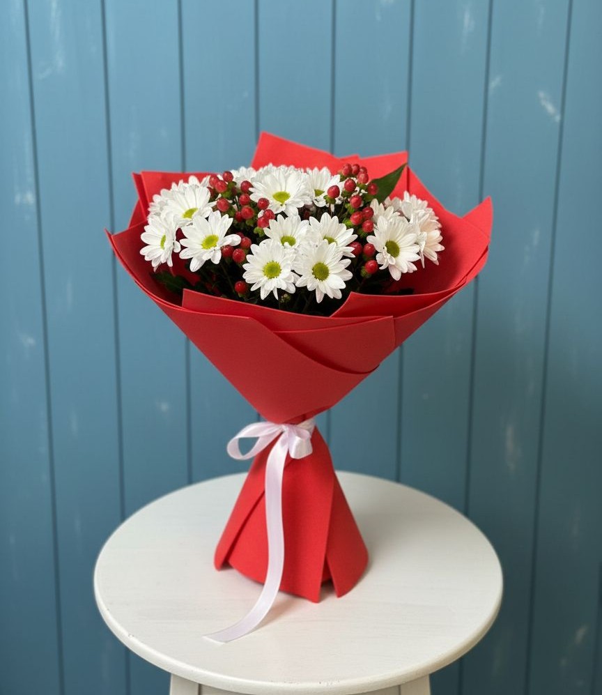 Букет цветов из: Хризантемы в Дубнево