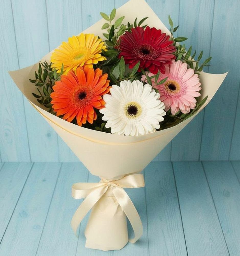Букет цветов из: Герберы в Дубнево