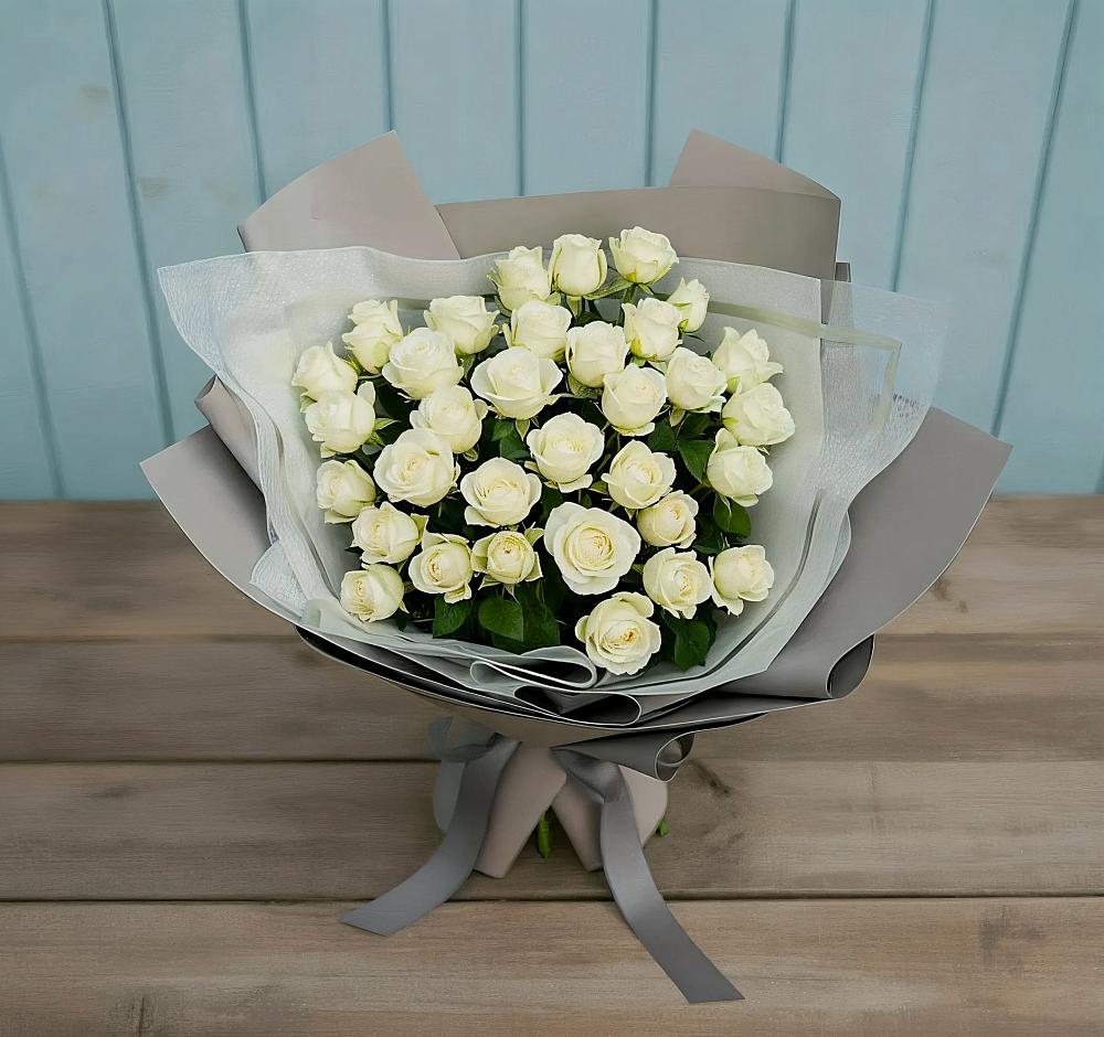 Букет Белоснежная нежность в Дубнево