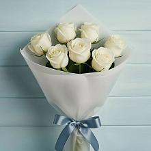 Букет 7 Белых роз Эдлесс Лав #REPLACE_PRED# Дубнево