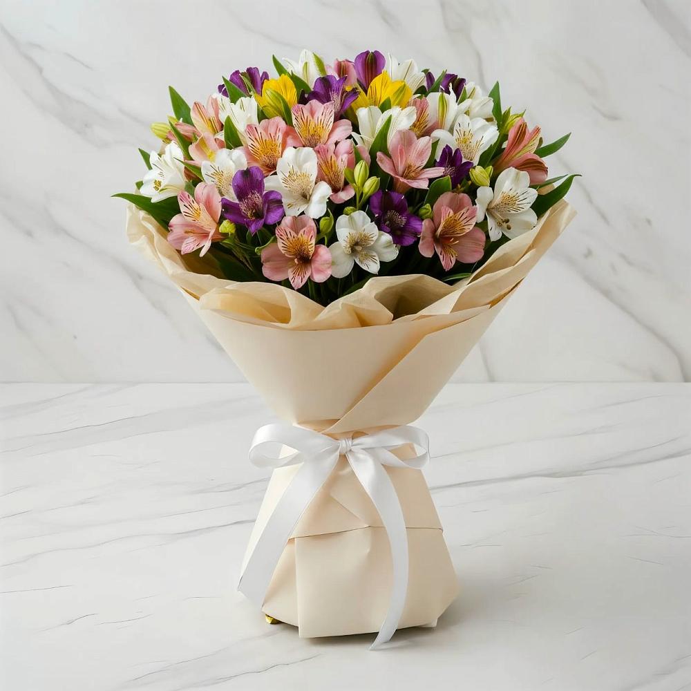 Букет цветов из: Альстромерии в Дубнево