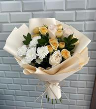 Букет цветов из:  Розы и Хризантемы в Дубнево