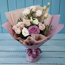 Букет цветов из:  Розы и Лизиантусы #REPLACE_PRED# Дубнево