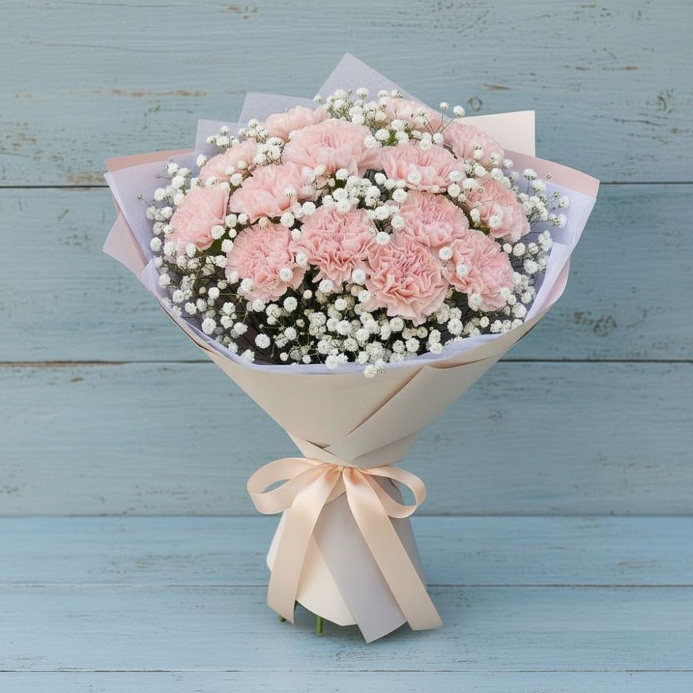 Букет цветов из: Гвоздики в Дубнево