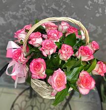 Цветочная композиция из Розы в корзине #REPLACE_PRED# Дубнево