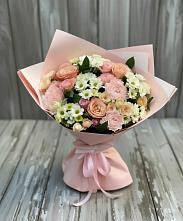 Букет цветов из:  Гвоздики, Розы и Хризантемы в Дубнево