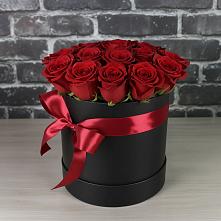 Цветочная композиция из Розы в шляпной коробке #REPLACE_PRED# Дубнево