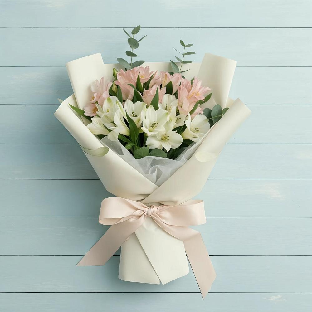Букет цветов из: Альстромерии в Дубнево