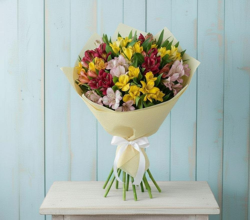 Букет цветов из: Альстромерии в Дубнево