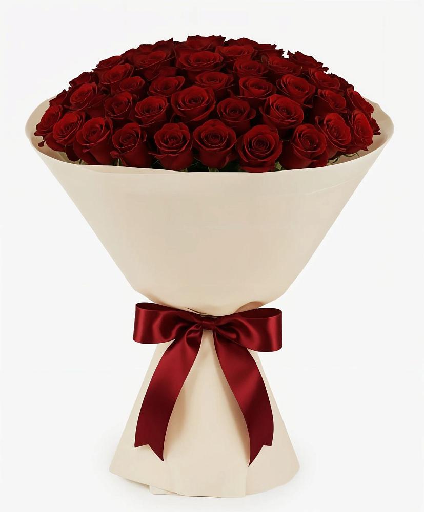 Букет 101 Бордовая роза Блэк Бакарра в Дубнево