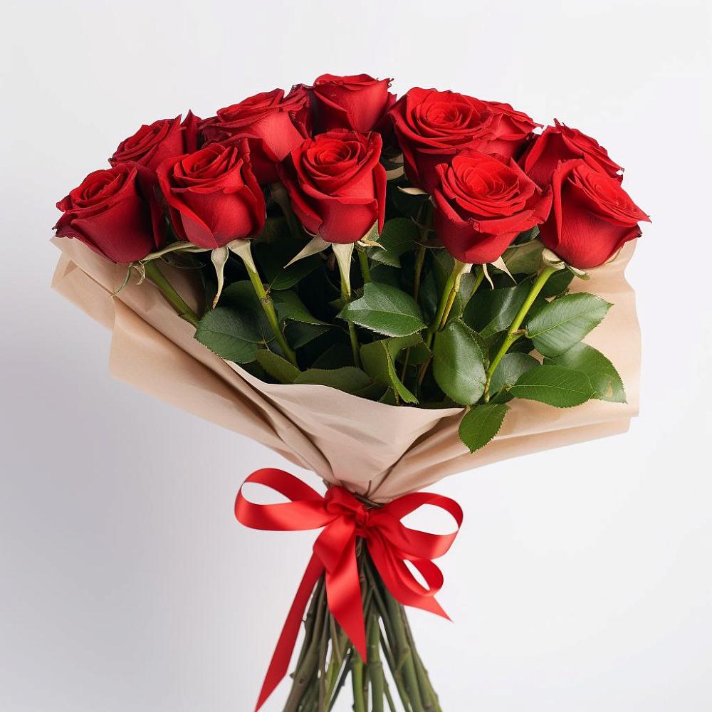 Букет 11 Красных роз Эдлесс Лав в Дубнево